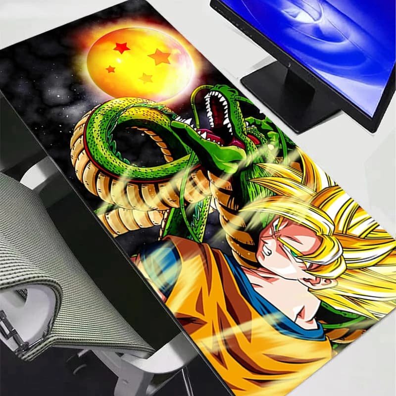 Grande DBZ Mouse Pad Anime Dragon Ball Gamer Tastiera Mousepad Pc Scrivania Del Computer Zerbino Gaming Pad Mouse Zerbino Per CS GO LOL 900x400