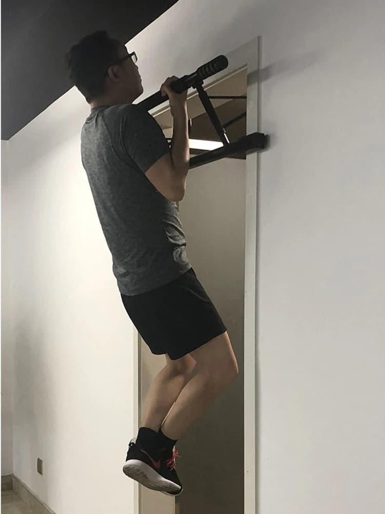 Horizontal Traction Bar without Drill - Portable Traction Equipment on Home Gym Door and Indoor Body Training