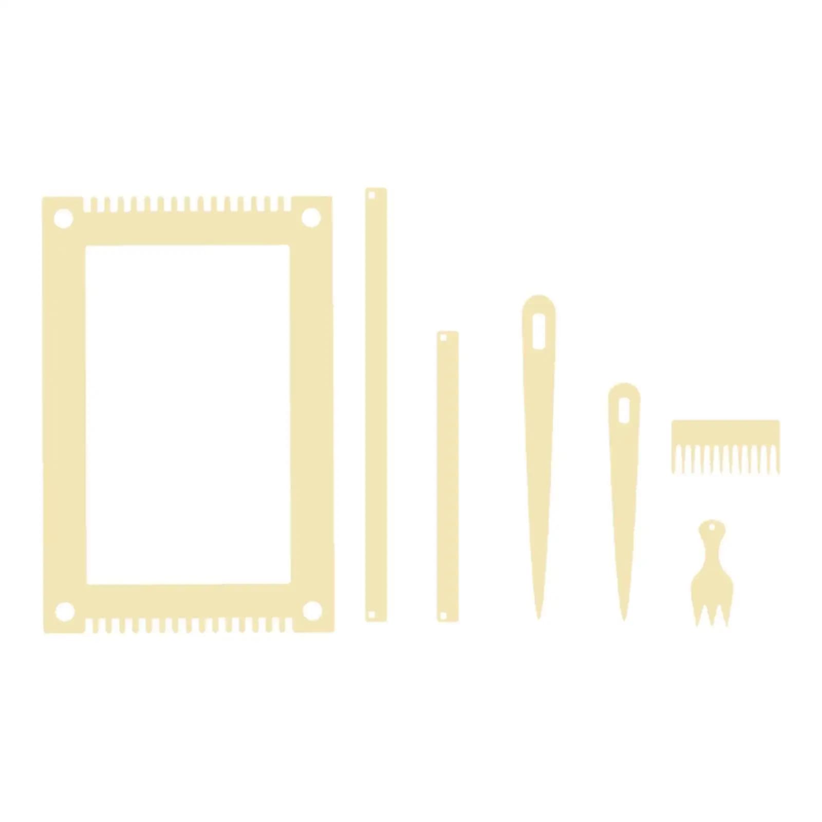 Wood Weaving Loom Kit Multipurpose Handcraft Hand Knitting Supplies Gift DIY Crafting for Beginners Weaving Lovers Adults Women