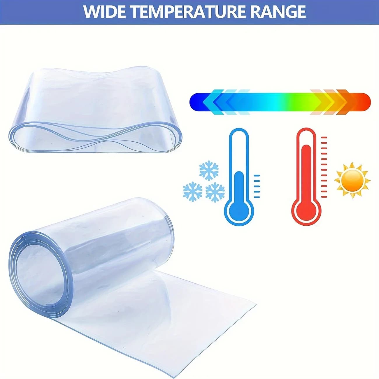 Tenda per porta con striscia in PVC Tenda per porta morbida trasparente antivento Tenda per schermo in plastica Tenda per porta invernale 2MX18CM