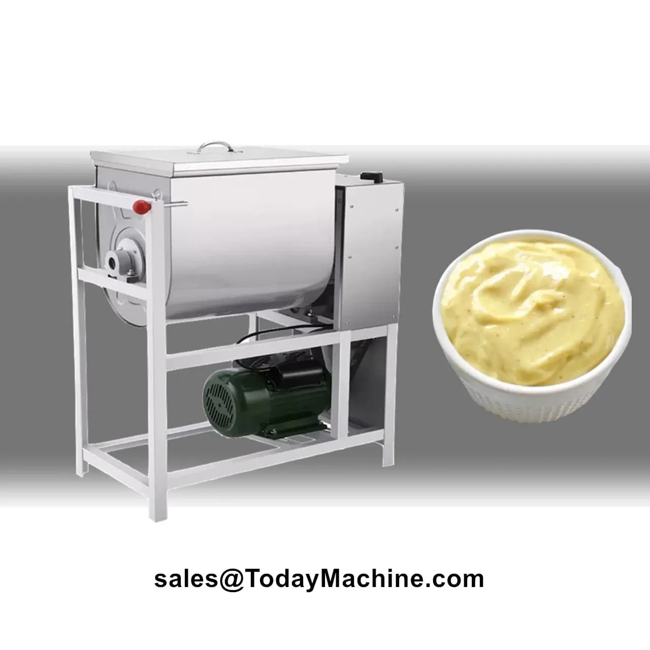Horizontal mixer for industrial food flour blender in dry powder