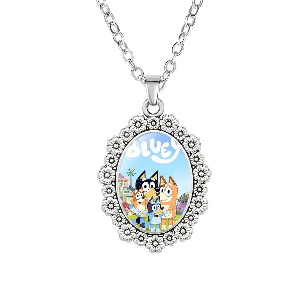Necklace bluey bingo birthday pendant for necklace boys and girls beautiful gift