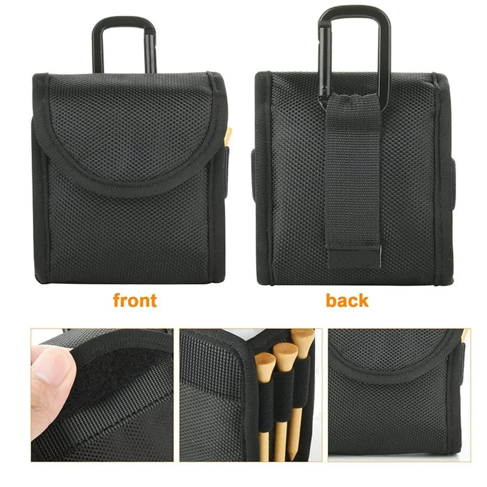 Compact Golfer Waist Bag Small Golf Ball Organizer Carry Pouch for Golf Sports Accessories