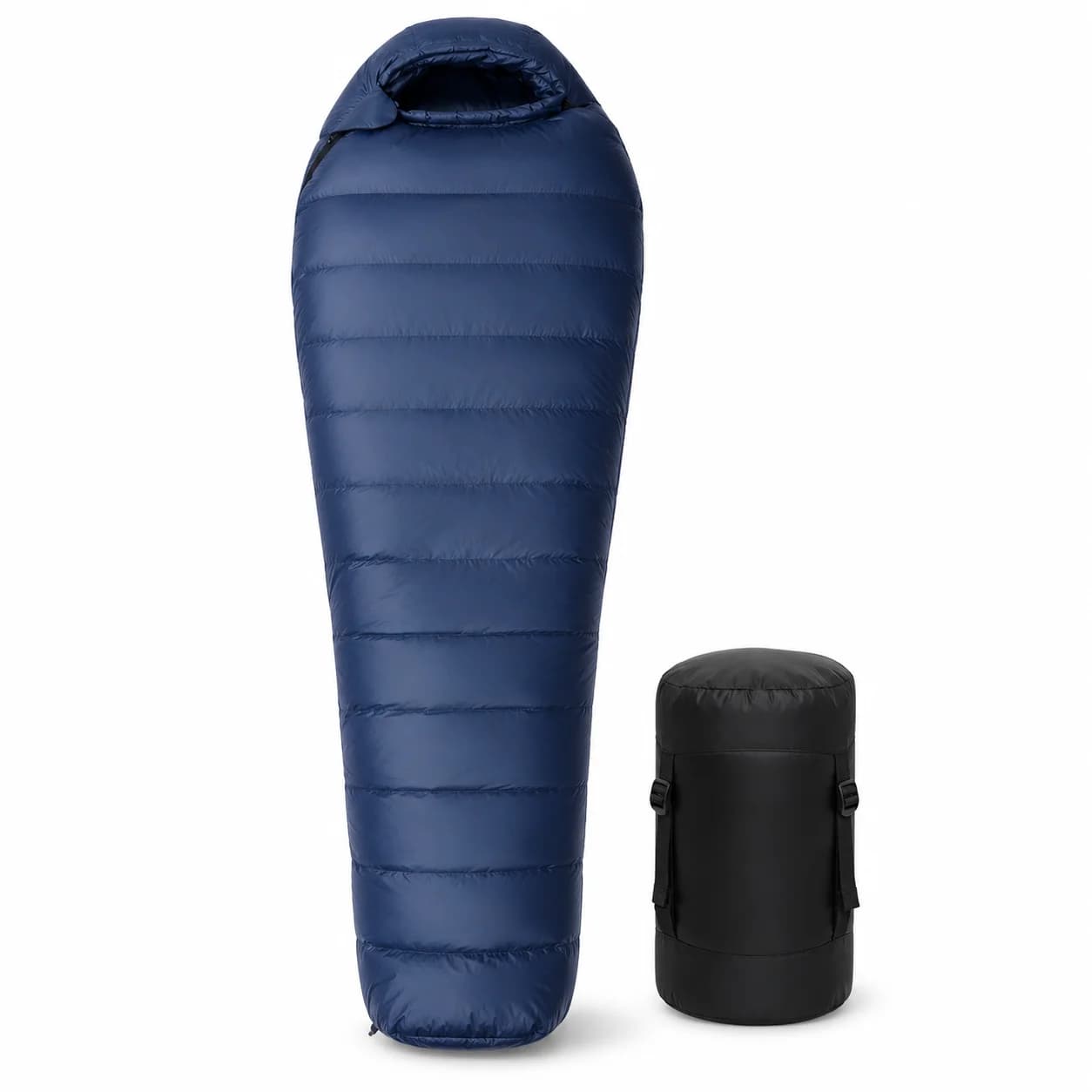 Lightweight Camping Sleeping Bag with Hood and Compression Sack for Hiking Travel