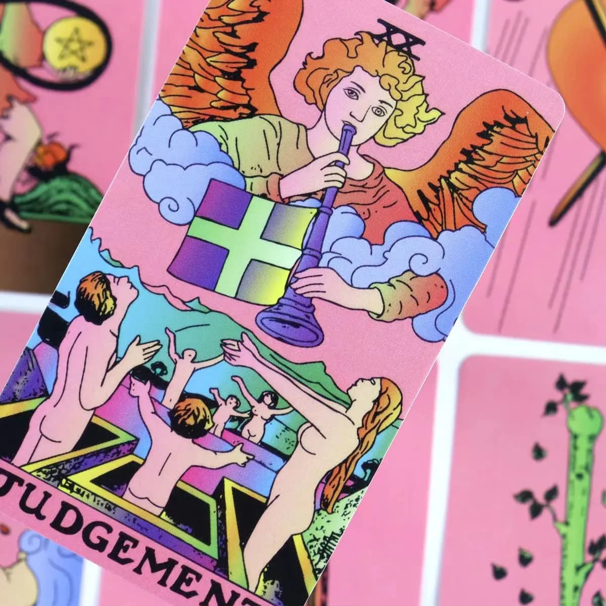 Pink A.E.Tarot Deck 78 carte dei tarocchi classiche per principianti Rider tarocchi dimensioni tascabili 10.3*6cm