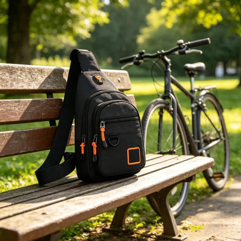 Borsa a Tracolla Impermeabile da Uomo per Escursionismo, Ciclismo e Viaggi, Zaino Sportivo Portatile