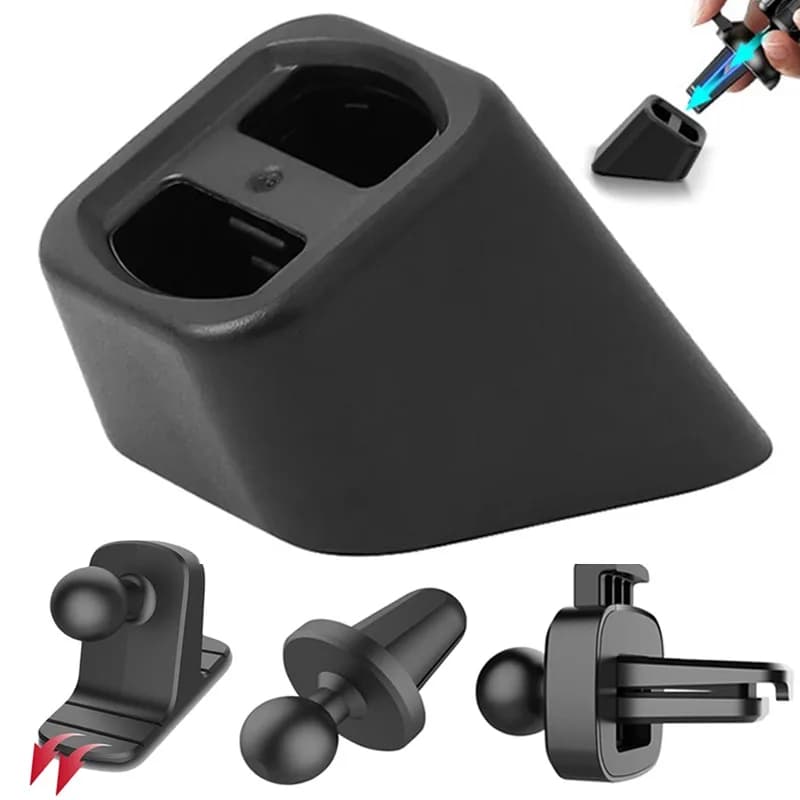 Car Phone Holder Base 17mm Ball Head Bracket Bracket Dashboard Air Vent Mount Universal Stand Converter Car Accessories
