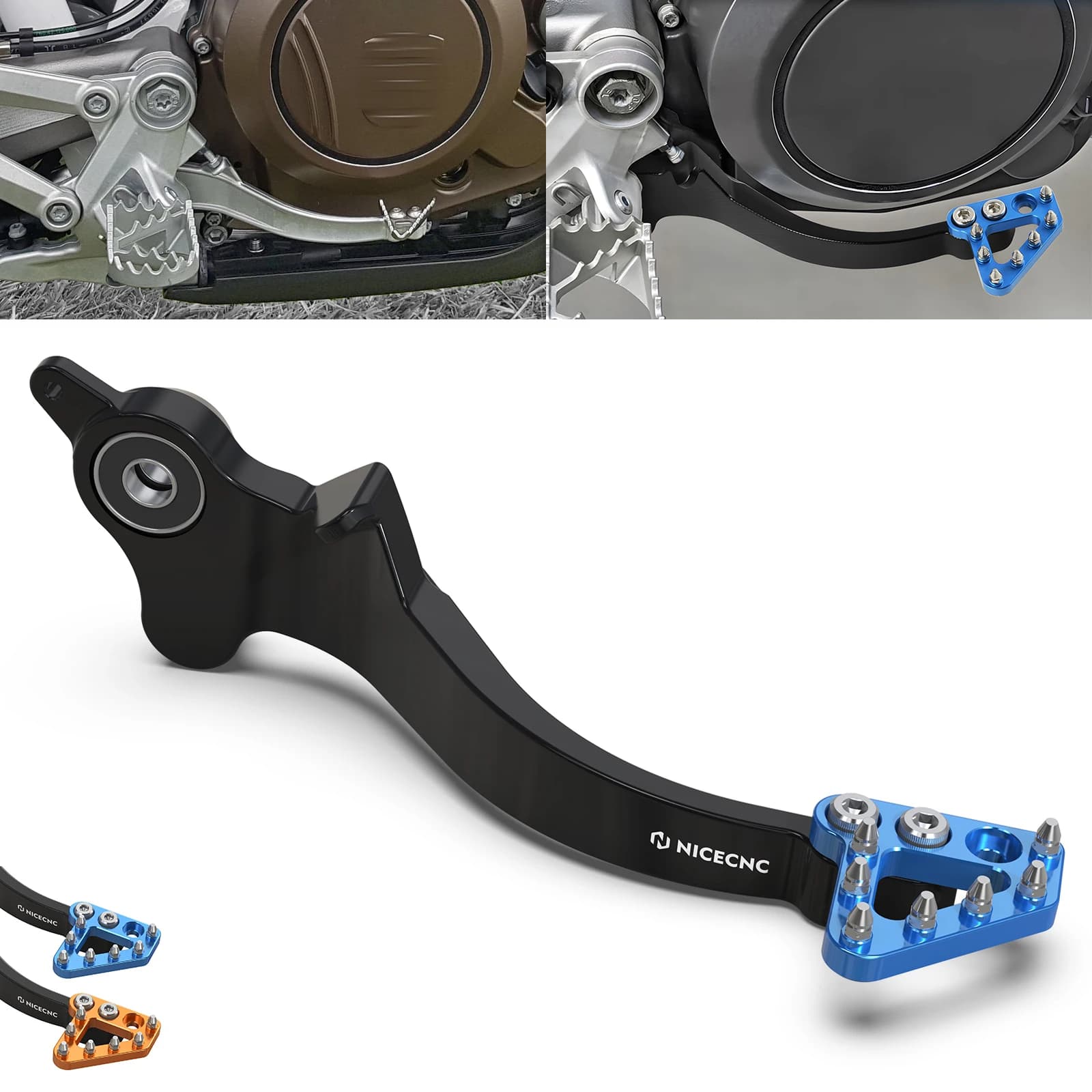 Per 11-18 KTM SMCR 690 Enduro R Punta antiscivolo Leva freno a pedale per Husqvarna 701 SM 701 Enduro 701 Supermoto 2016 2017 2018 2019