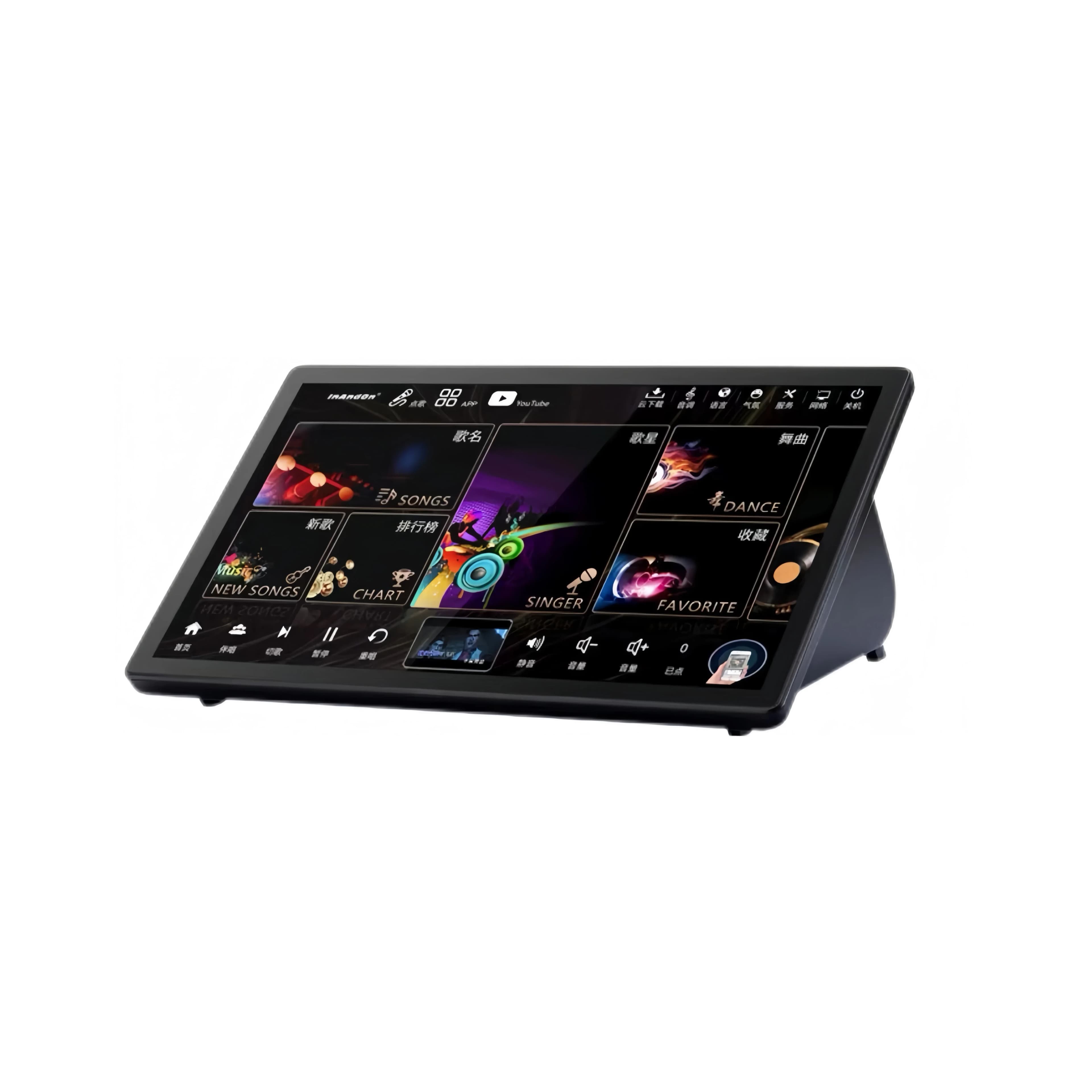 Lettore Karaoke 3in1 500G da 15,6 pollici Uscita 4K Sistema per feste ktv domestico Sistema KTV con selezione di canzoni intelligente Macchina per karaoke