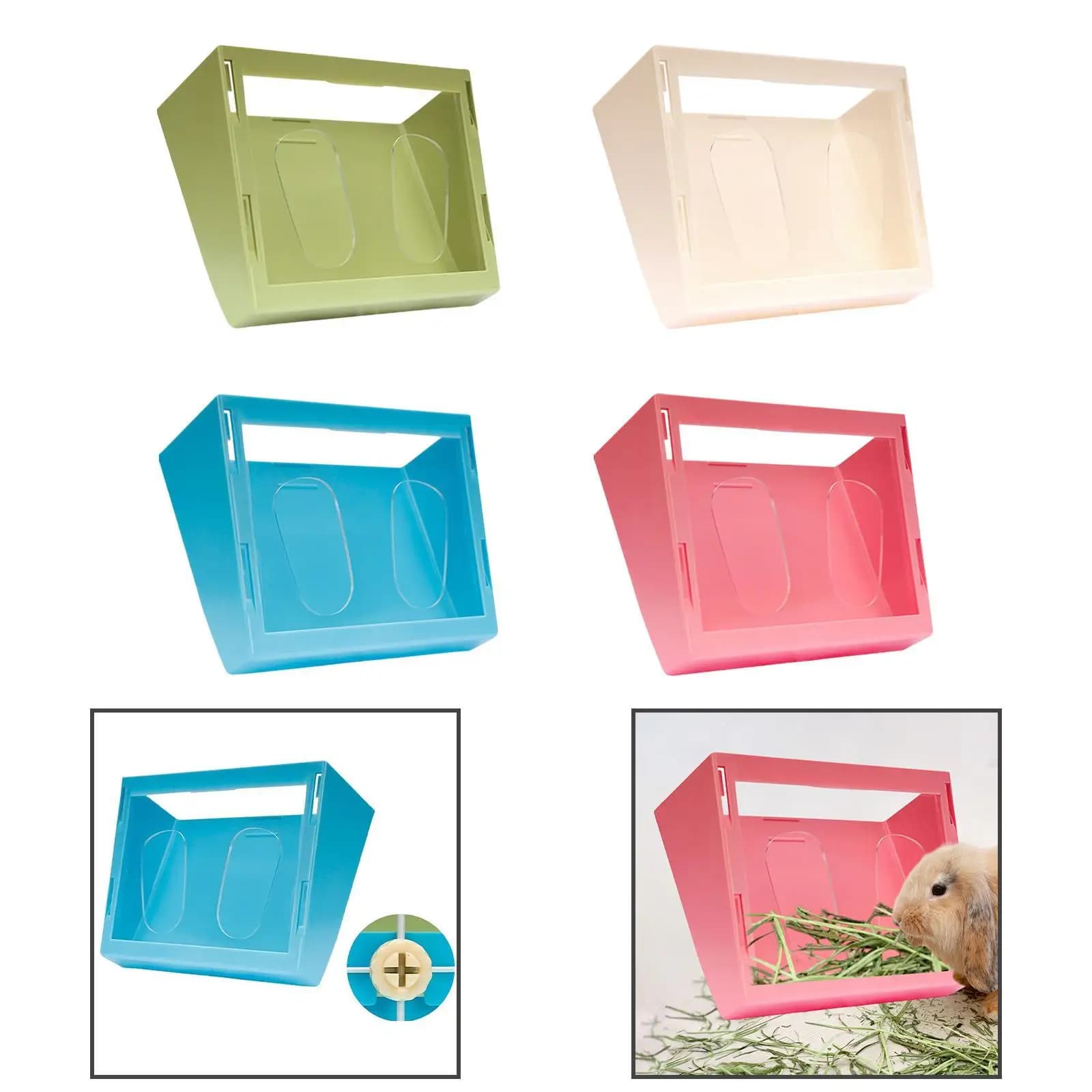 Hay feeder for rabbits Food dispenser for hay feeder for rabbits less waste