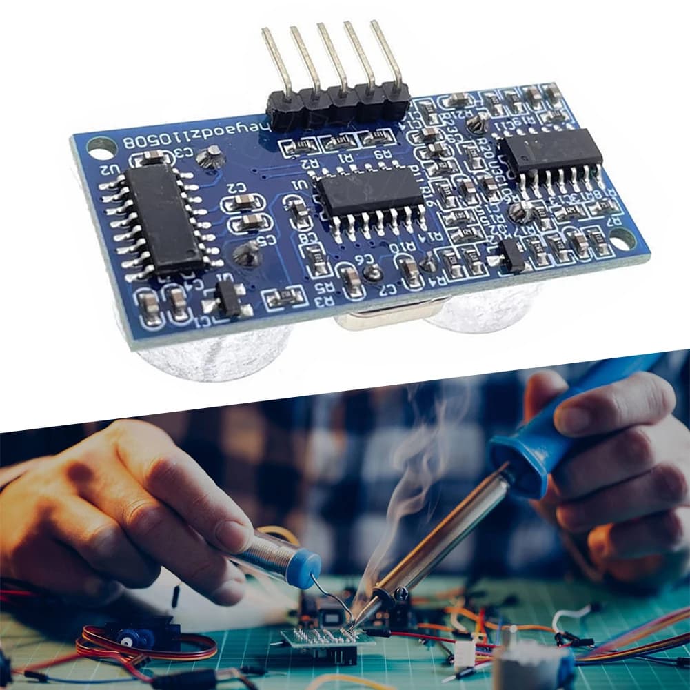Modulo Sensore di Distanza a Ultrasuoni ad Alta Precisione, Ampio Raggio di Rilevamento da 2cm a 450cm per Arduino, Robot e Veicoli a Guida Autonoma