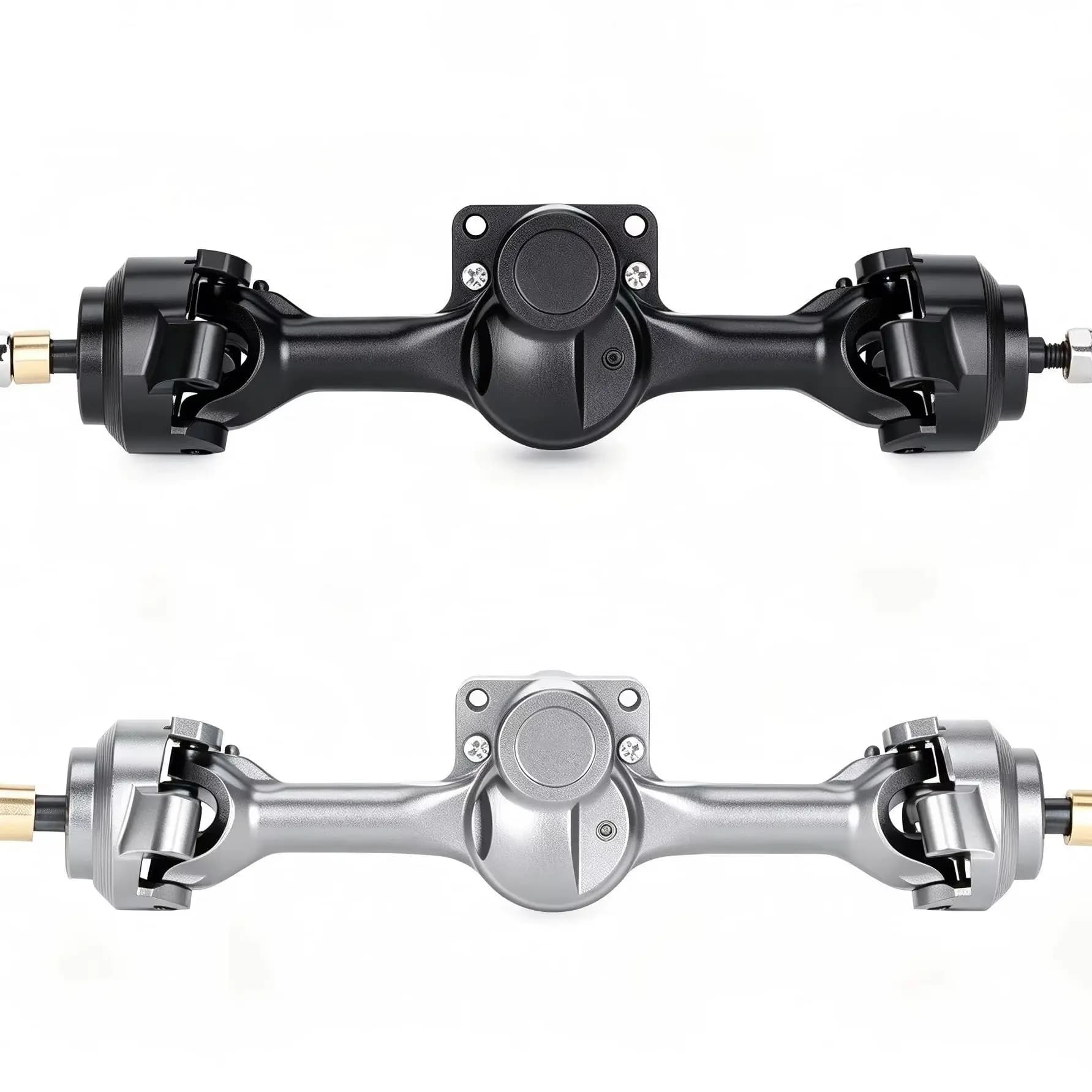 Aluminum Alloy Complete Front & Rear Axle +5mm Width for 1/30 RC Crawler Car Axial SCX30 Upgrade