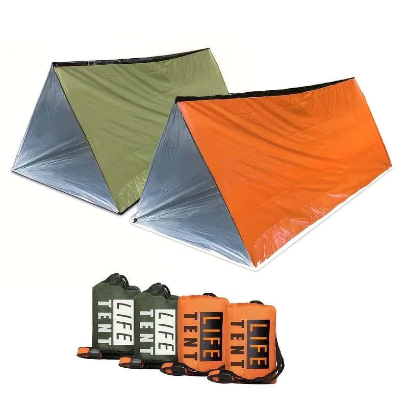Tenda tunnel per 2 persone dal design leggero - Materiale PE impermeabile - Perfetta per escursioni e zaino in spalla