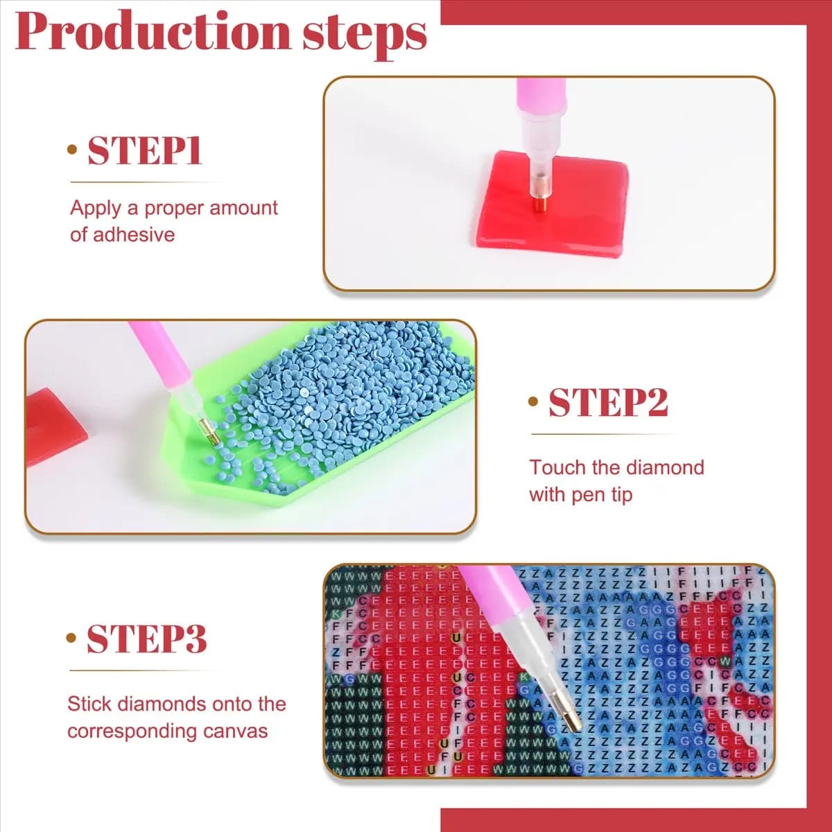 Carefree- Koi Fish Painting Kits for Adults, Embroidery Craft Decor Cross Stitch Kits with Tools for Home Wall Decoration