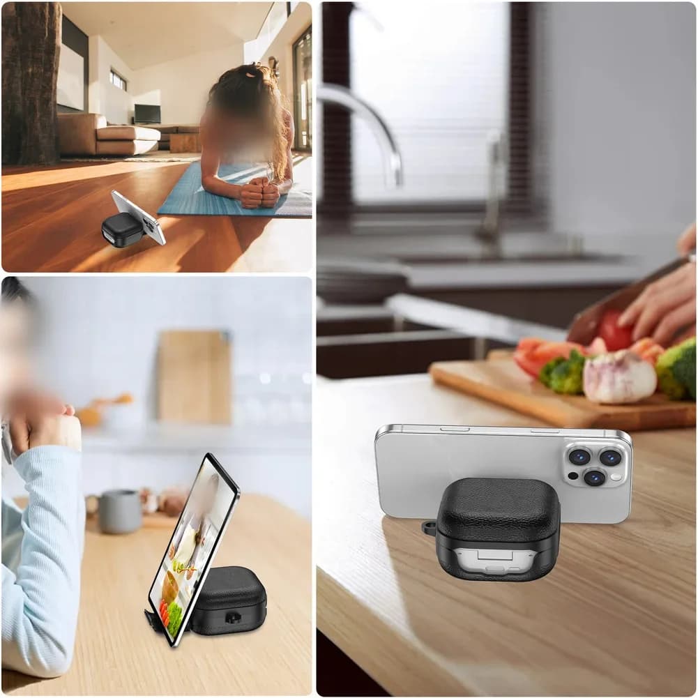 Cover protettiva per auricolari Samsung Galaxy-Buds 4/4pro, custodia antiurto con blocco di sicurezza, supporto per telefono e portachiavi