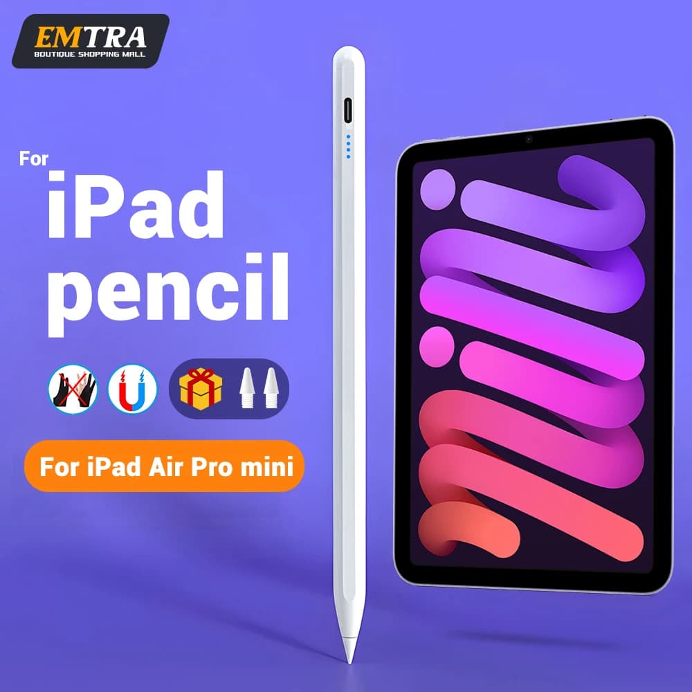 For Apple Pencil Palm Rejection Power Display Ipad Pencil Pen For iPad Accessories 2022 2021 2020 2019 2018 Pro Air Mini Stylus