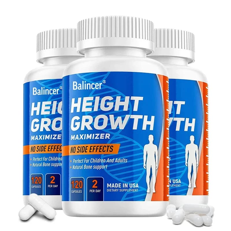 Bone growth supplement: contains more vitamins to increase bone density, improve osteoporosis and promote joint health