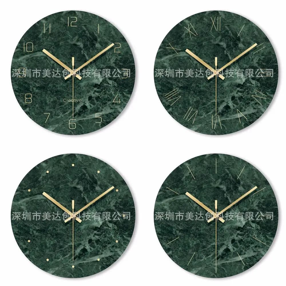 Factory direct selling Modern tempered glass wall clock with starry sky Quiet wall clock for home Simple digital wall clock
