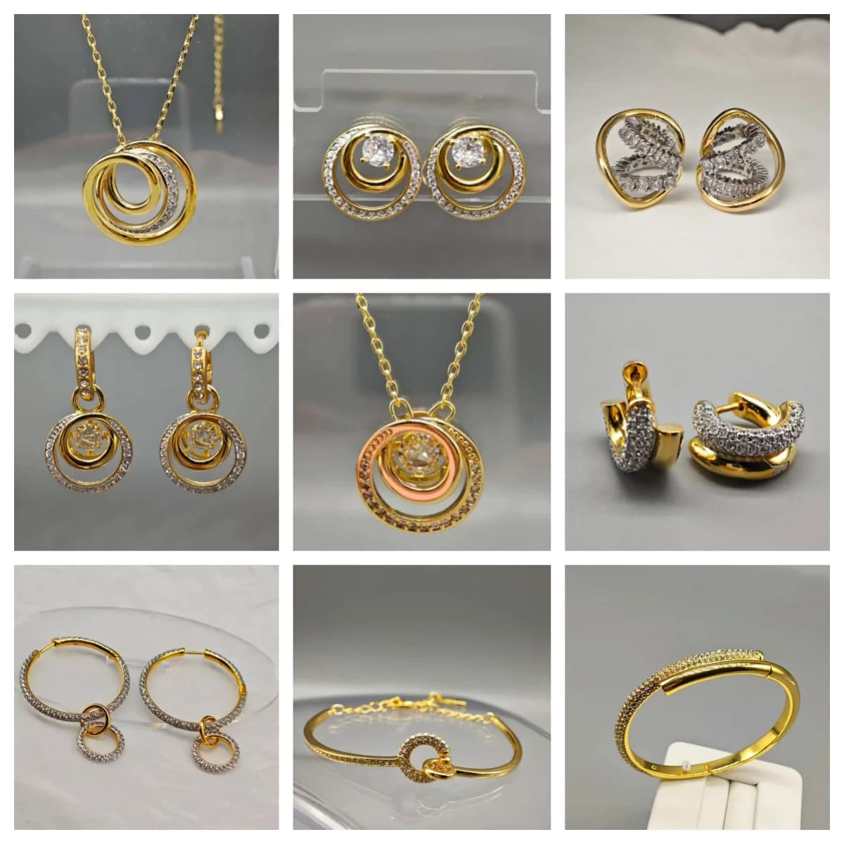 Set di Gioielli da Donna 2026: Orecchini, Collana e Bracciale in Oro, Design Originale e Trendy, Regalo Elegante per Feste e Anniversari