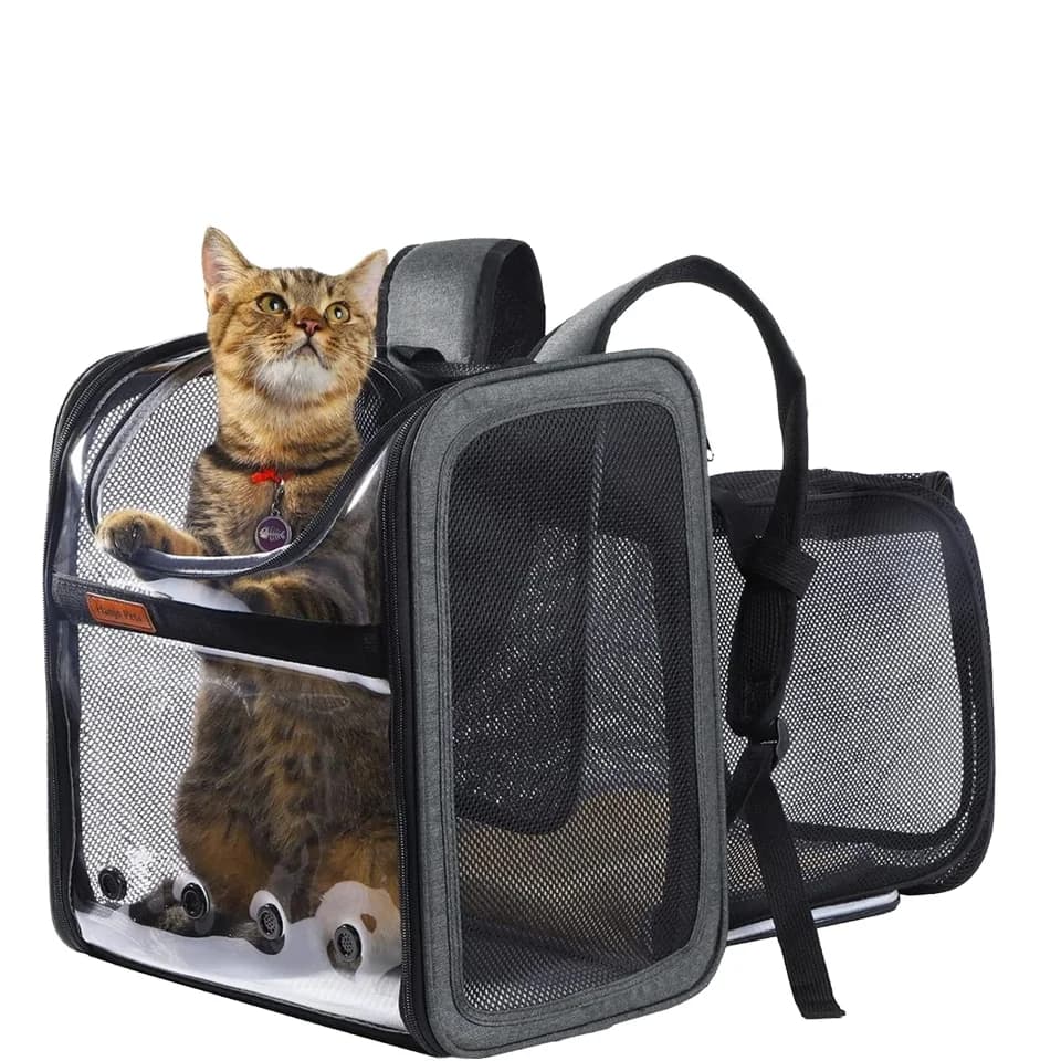 Stock Storage Fast Deliver Pets Cat Backpack Expandable Pet Carrier Airline Approved Dog Backpack with Cozy Mat Breathable Mesh