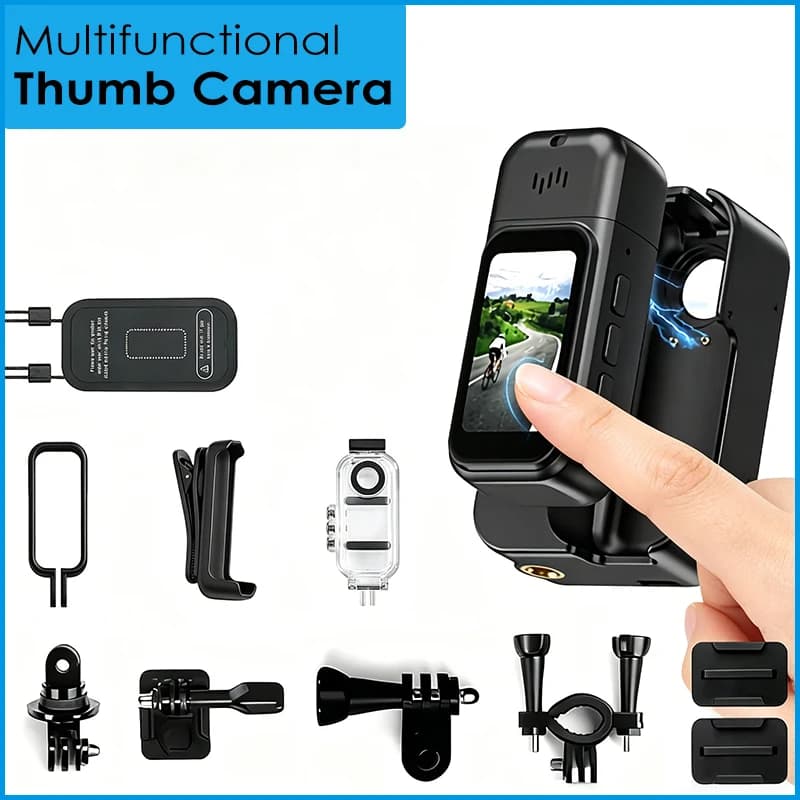 Action Camera 4K 1080P WiFi per Sport all'Aperto, Mini Telecamera Portatile Indossabile per Riprese POV, Registrazione Vlog, Impermeabile, per Registrazioni durante la Guida