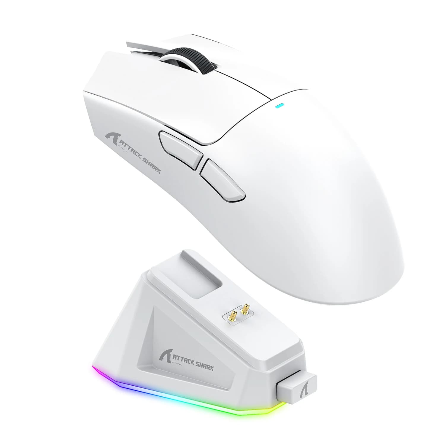 Mouse Wireless Tri-Modalità ATTACK SHARK X11, 2.4G Bluetooth Cablato Programmabile RGB, Ultra Leggero Ergonomico per Gaming su Computer