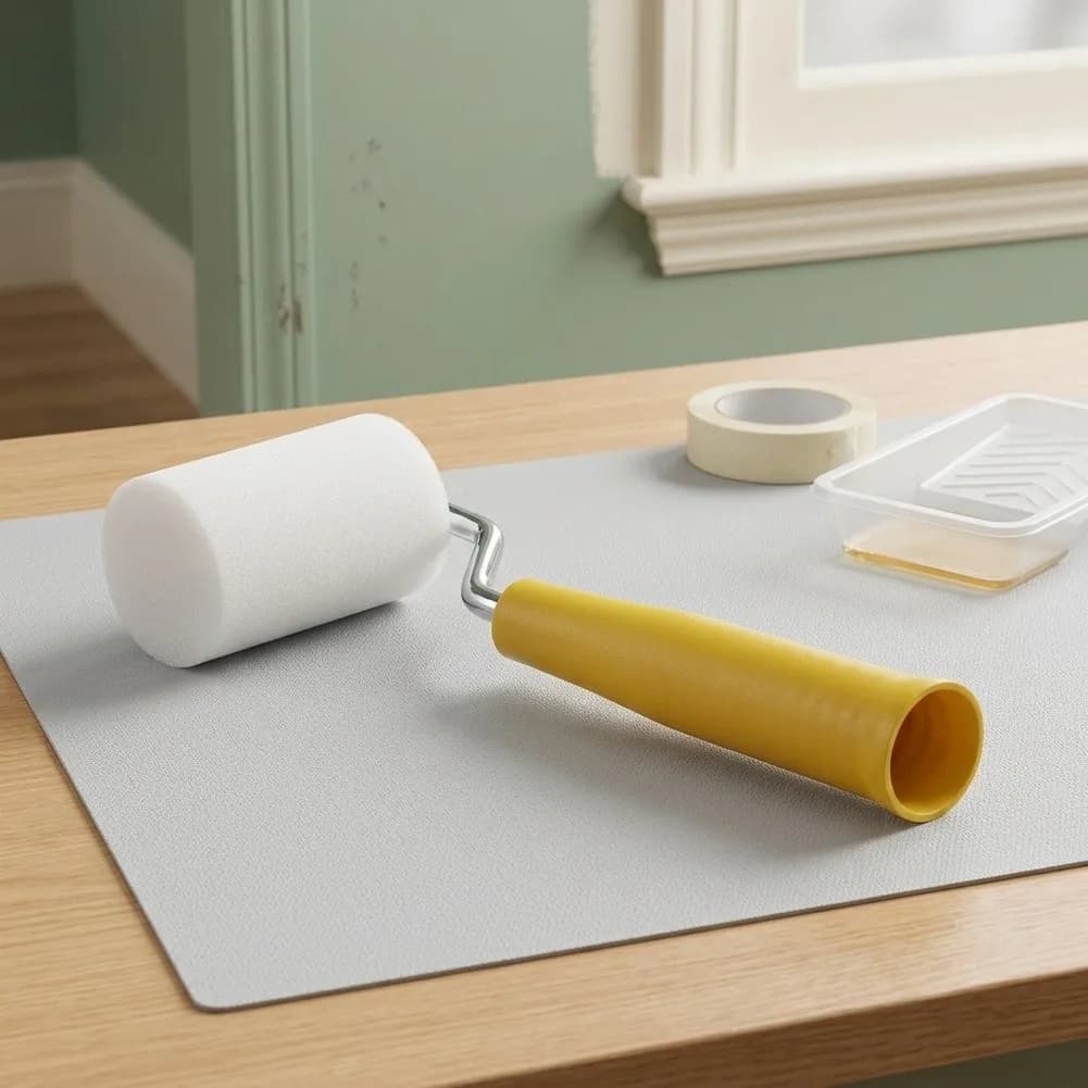 Small Foam Paint Roller Kit 2 Inch Rollers with Tray for Painting Trim Work Moldings and Small Repair Projects