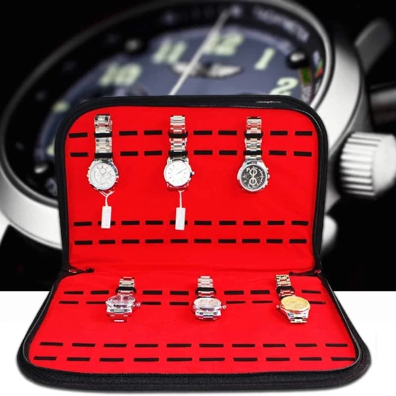 20 Slots Watch Storage Bag Convenient Travel Watch Pouch Men'S Watch Box Watch Jewelry Organizer Watch Strap Bag Jewelry Watch