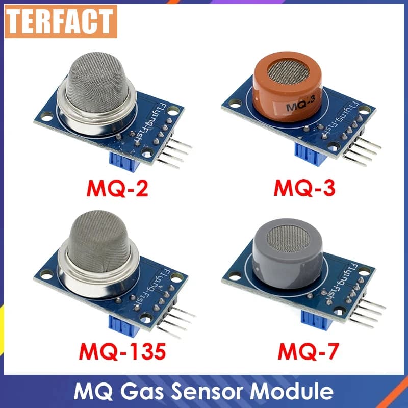 MQ-2 MQ-3 MQ-7 MQ-135 Modulo sensore di gas liquefatto metano di rilevamento fumo per kit fai da te Arduino Starter