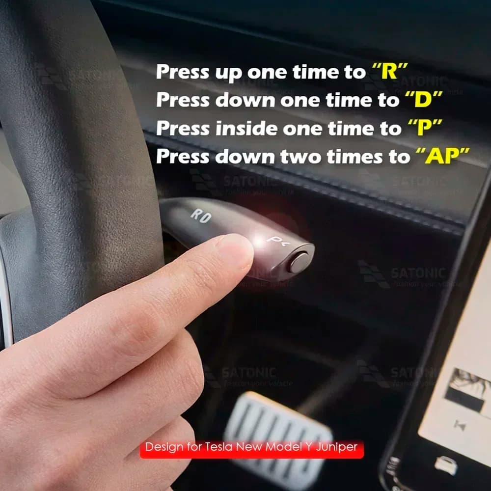 Smart Gear Stalk For Tesla Model Y Juniper 2026 Physical Drive Selector Stalk Shift Lever Retrofit Kit D/P/R Gearshift New Amagi