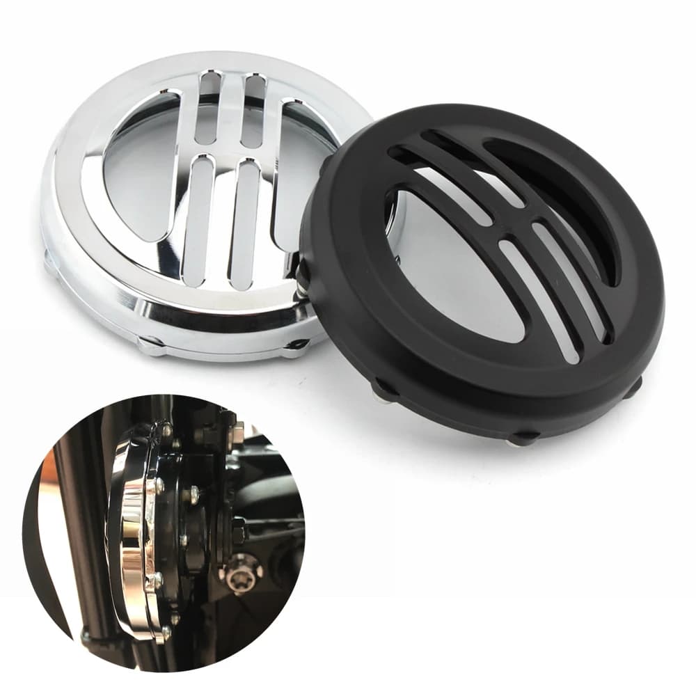 Per Triumph T120 T100 Street Twin Universal moto Horn Cover protezione tromba copertura decorativa in alluminio Bobber Bonnevill