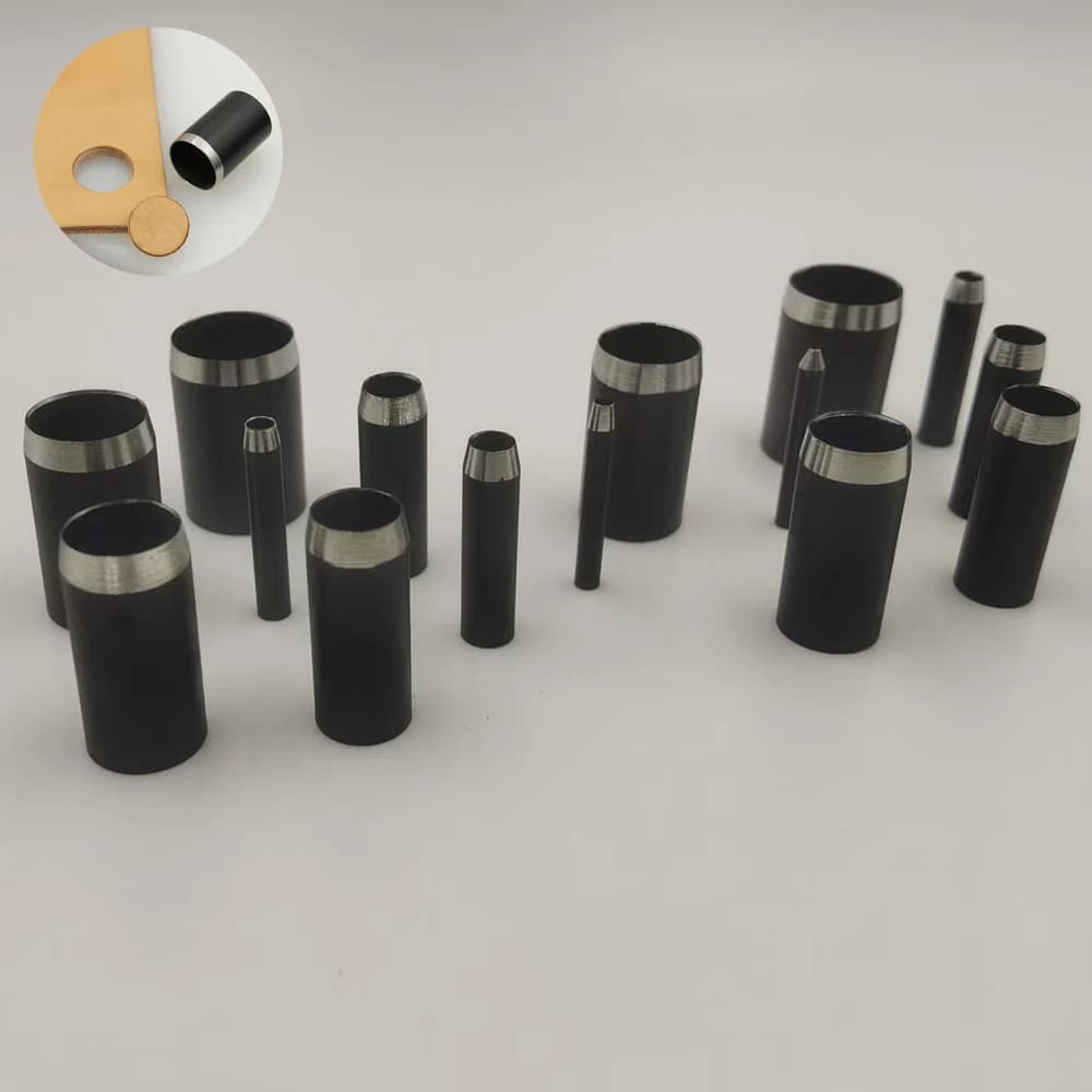 1-15MM Round Punch Set Belt Strap Punching Tool High-Speed Steel Hollow Circular Leather Bag Punching Knife Die