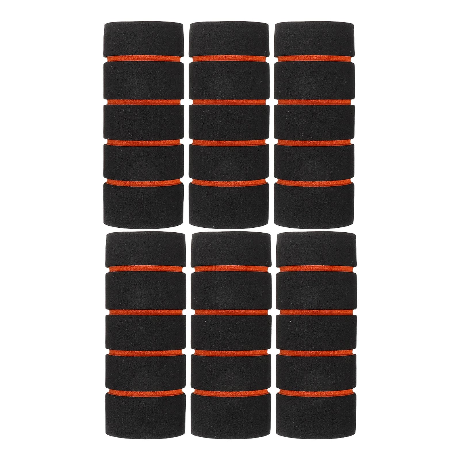 6 pieces anti-slip sponge grips kit pull up bar covers pillow grip pad fitness equipment gym sleeves workout