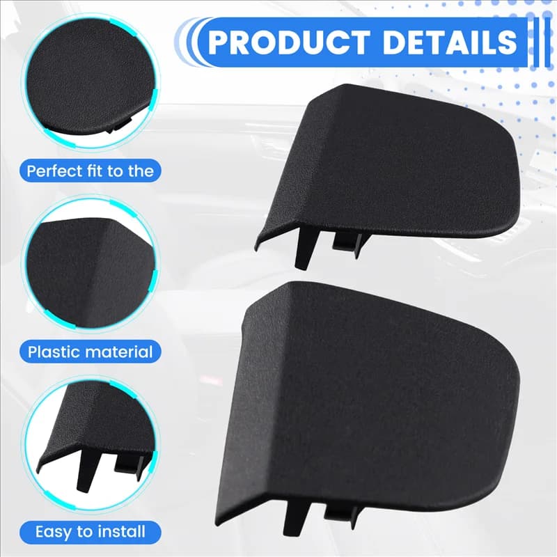 Pannello di rivestimento della copertura del sedile anteriore A2219180530 A2219180430 per Mercedes Benz Classe S W221 S350 Copertura del rivestimento della cintura di sicurezza Nero