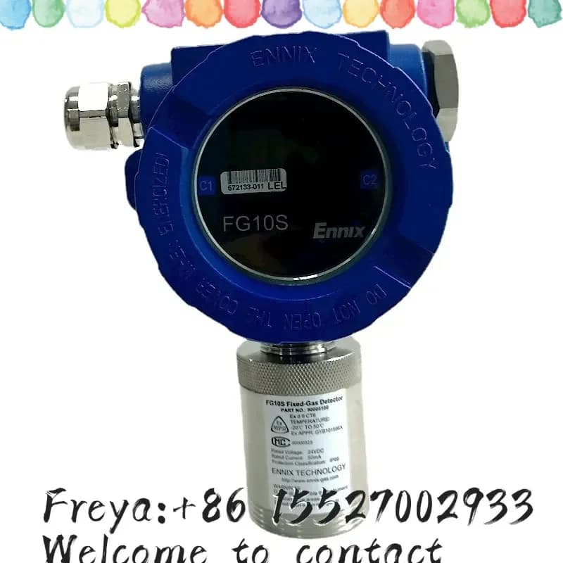 Stationary Oxygen Carbon Monoxide Sulfide Detector Ennix FG10S Combustible and Toxic Detection