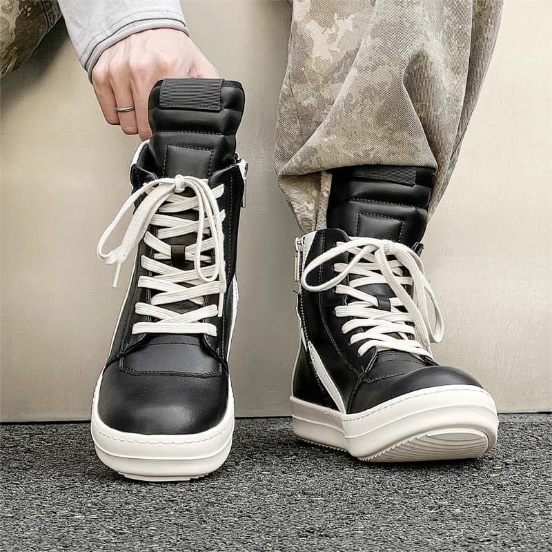 Sneakers Sportive Classiche Unisex con Tomaia Alta, Scarpe da Trekking con Rialzo, Calzature Casual per Fitness e Passeggio, Stivaletti per Coppie