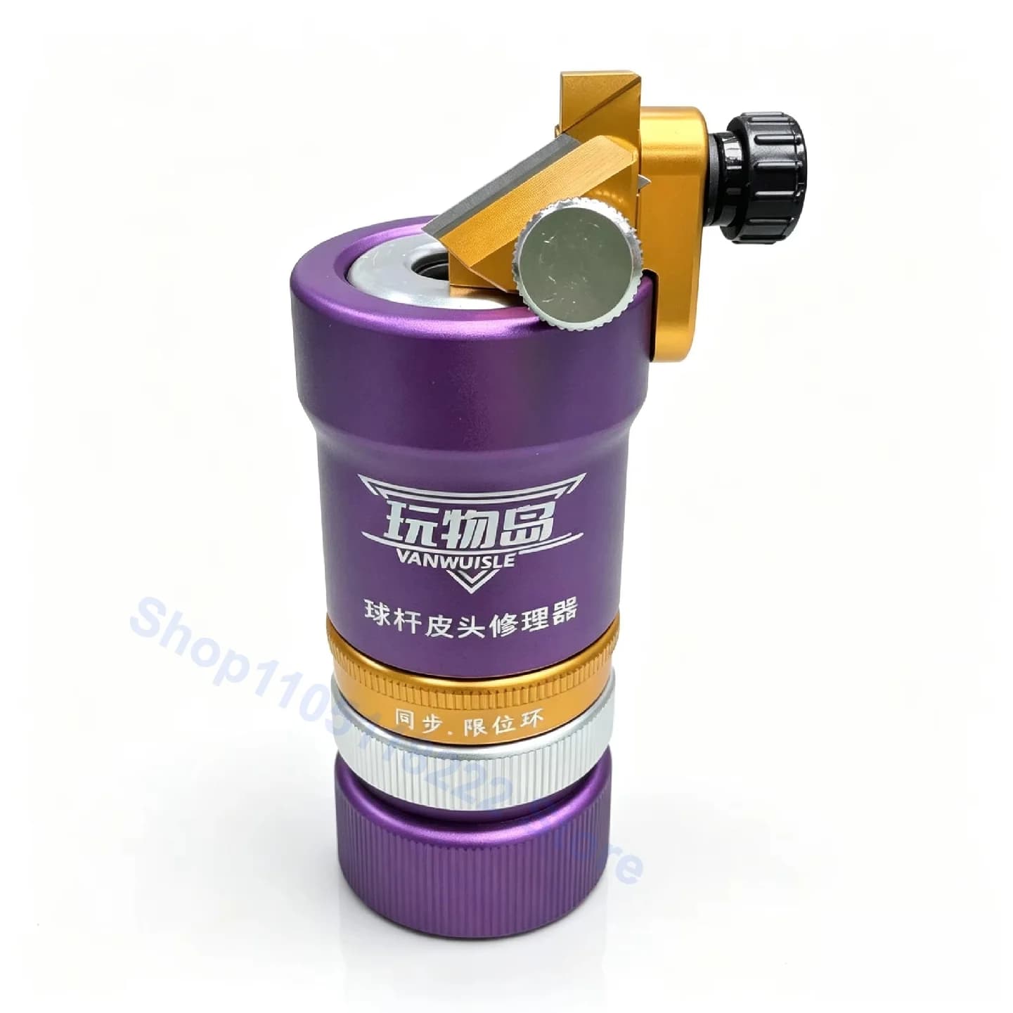 VANWUISLE Metal Billiard Cue Tip Trimmer Corrector Repair Tool