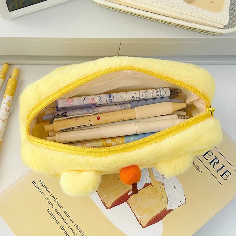 Capybara Lulu Borsa portaoggetti per organizer per trucco carino Cartone animato Peluche Kawaii Custodia per cosmetici Vanity Beauty Astuccio per cancelleria Astuccio per matite