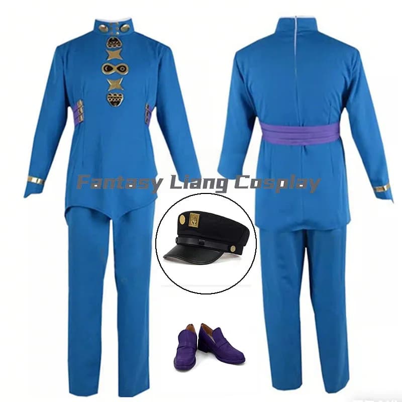 Costume cosplay Anime Hazekura Mikitaka per uomo e donna, pantaloni blu, set completo, per Halloween, carnevale, festa in maschera