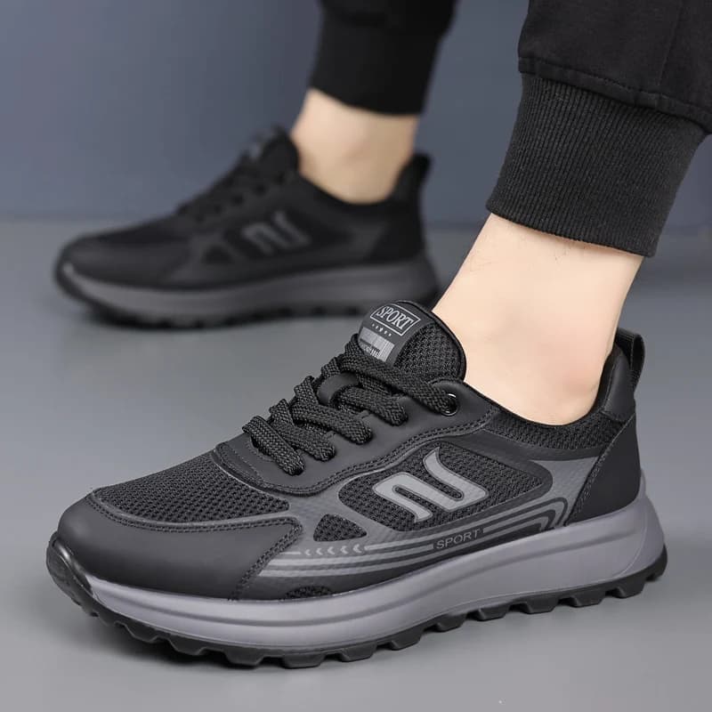 Scarpe Sportive da Uomo Traspiranti in Mesh, Suola in Gomma Antiscivolo, Leggere per Corsa e Camminata all'Aperto