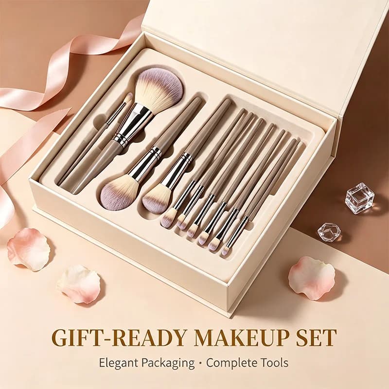 20Pcs Professional Makeup Brushes Set Soft Synthetic Bristles Cosmetic Kit for Blush Foundation Eyeshadow Face Beauty Tools