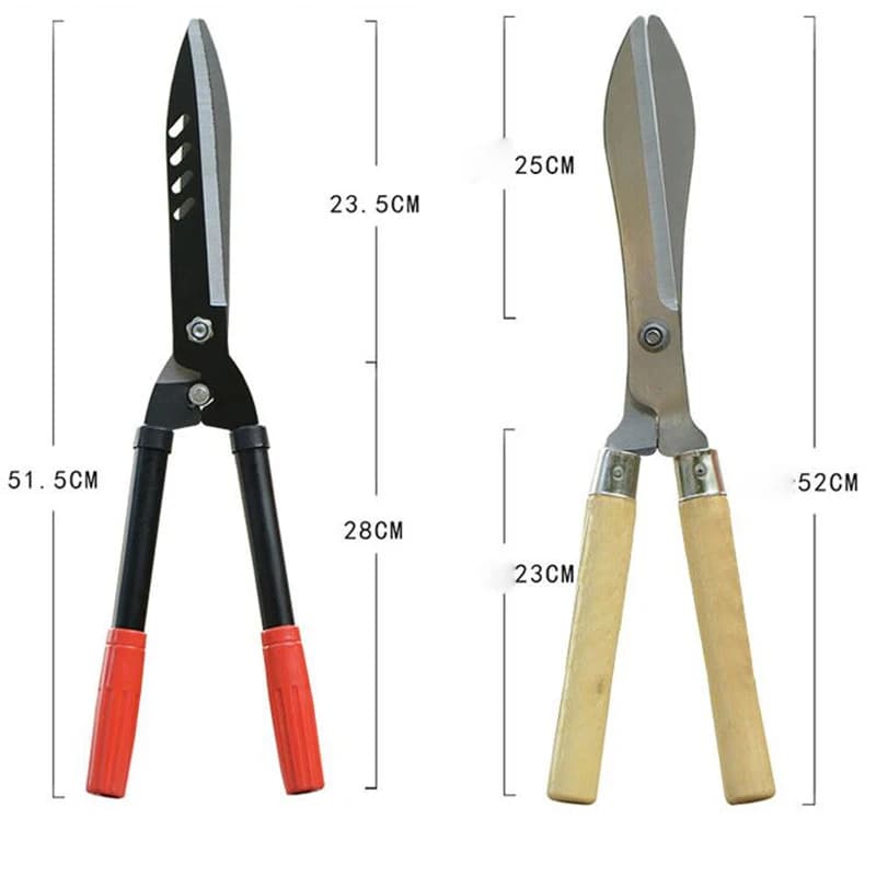 Knives and scissors with anti-slip handle, green lawn, garden modelling, cleaning, weeding herbal shears