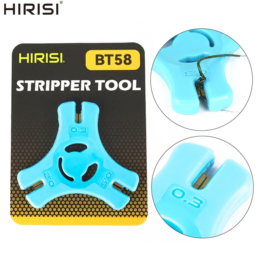 Hirisi BT58 Premium Line Pull Stripper Tools Lenza da pesca Sub-Line Peel & Pull per attrezzatura da pesca al colpo Accessorio per la pesca alla carpa