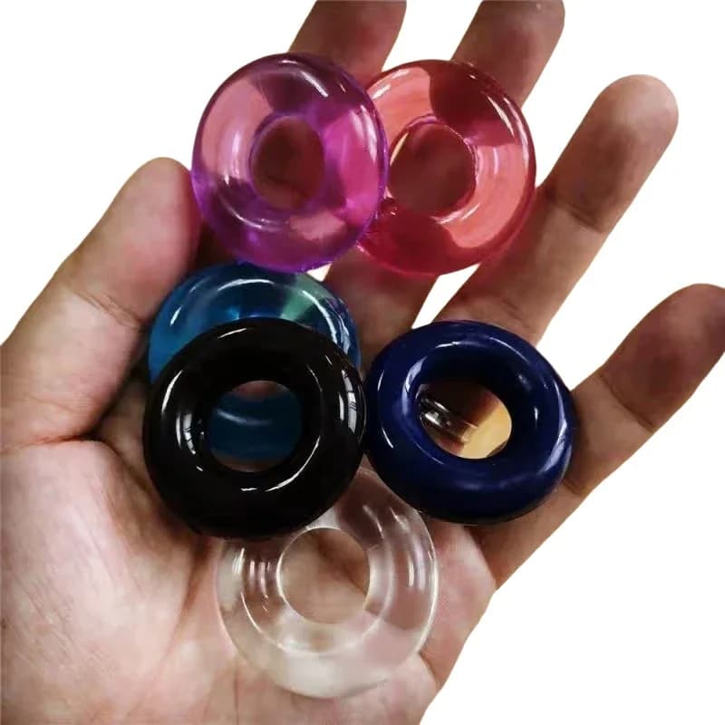 6 Pcs Penis Ring Cock Ring For Men Delay Ejaculation Silicone Set Adult Product Male Rings Lasting Erection For Couple Sex Toys