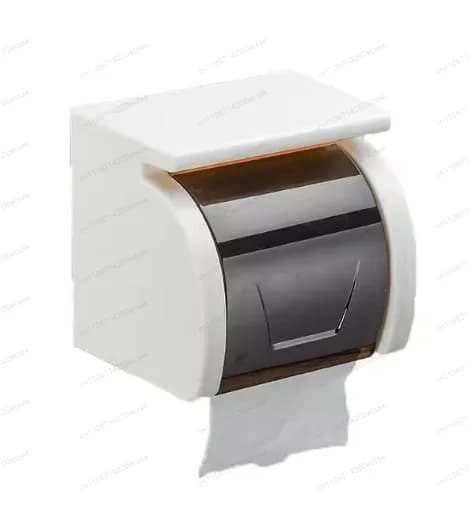 Portarotolo da parete per WC, senza foratura, impermeabile, multifunzionale, per bagno, porta carta igienica, tubo porta rotolo