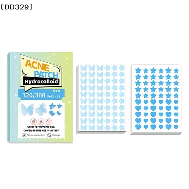 maveraDD329 Vau120/360 Pz Shape of Butterfly Acne Brufolo Patch Stickers Mancha Spot Corrector Cover 0.1mm Treatment of acne Brufolo Removal