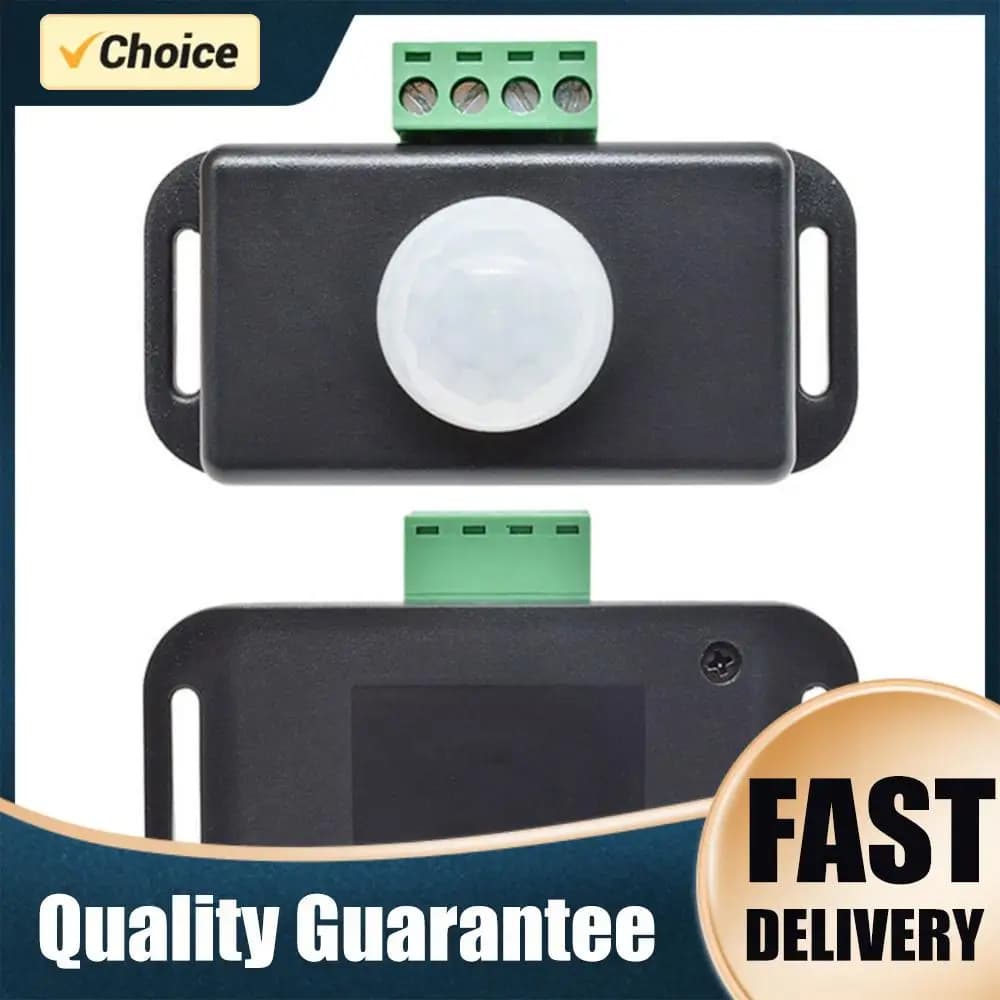 DC 12V 24V 6A IR Infrared Detector Light Switch Module Automatic Adjust Motion Sensor Detector Switch for LED Strip Light