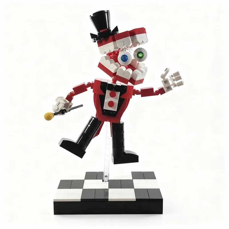 286PCS MOC Creative Model Caine Amazing Digital Circus Building Blocks DIY Assembly Building Blocks Display Gift Collection Set