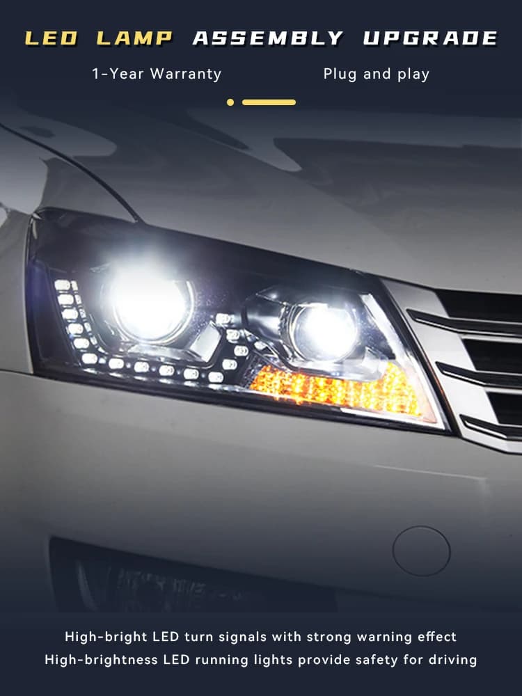 Faro Per Volkswagen VW Santana Fari 2013-2015 LED DRL Hid Lampada Frontale Lente Del Proiettore Fascio Allo Xeno Strumenti Accessori Auto