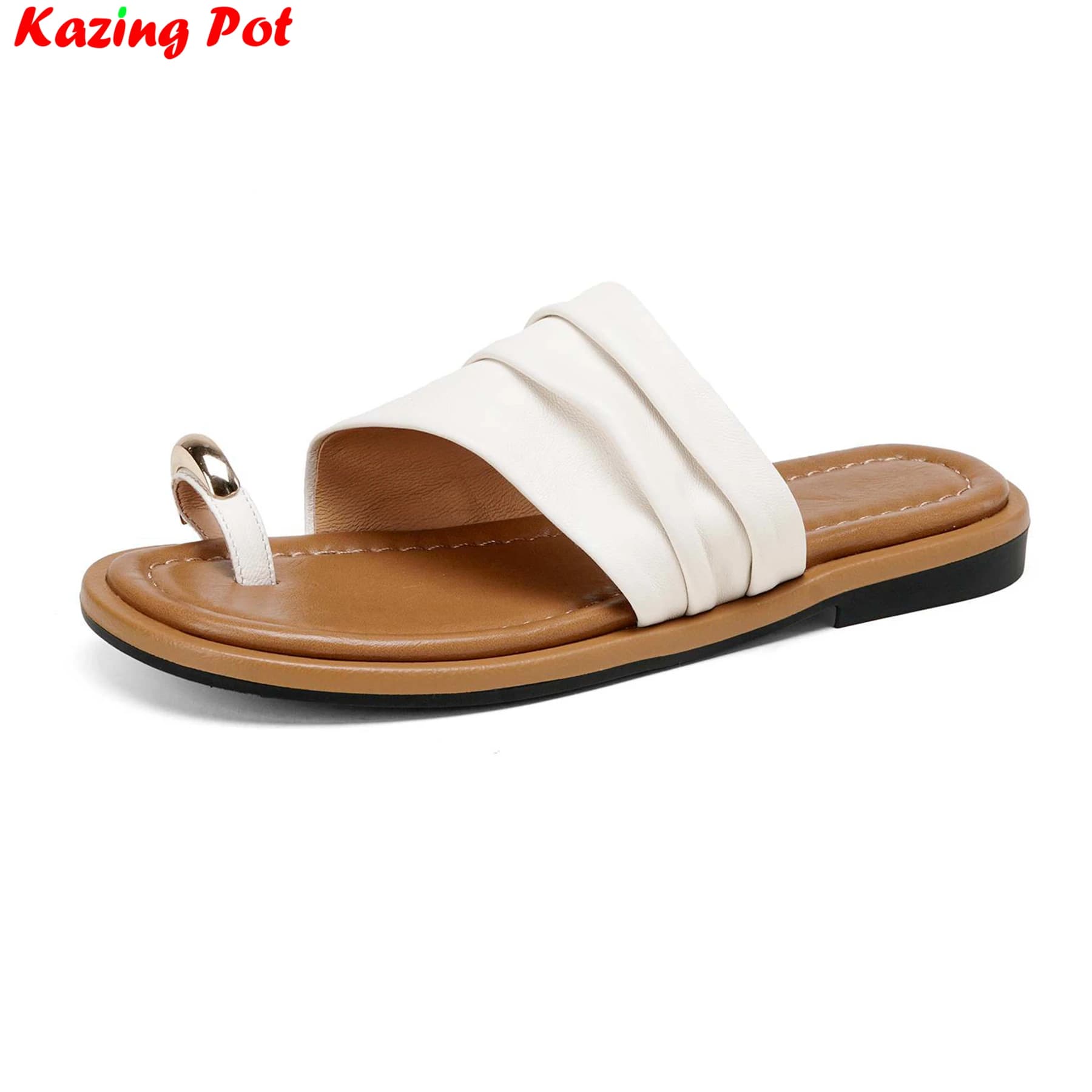 Krazing Pot Sheepskin Chic Mules Peep Toe Summer Shoes Concise Dating Sandals Slingback Party Dress Brand Women Outside Slippers